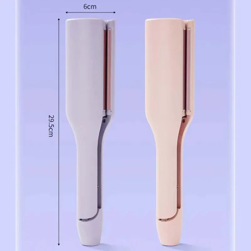 32mm French Hair Curler Wave Professional Egg Roll Hair Curling Iron Corrugated Wavy Styler Fast Heating Volumizing Styling Tool
