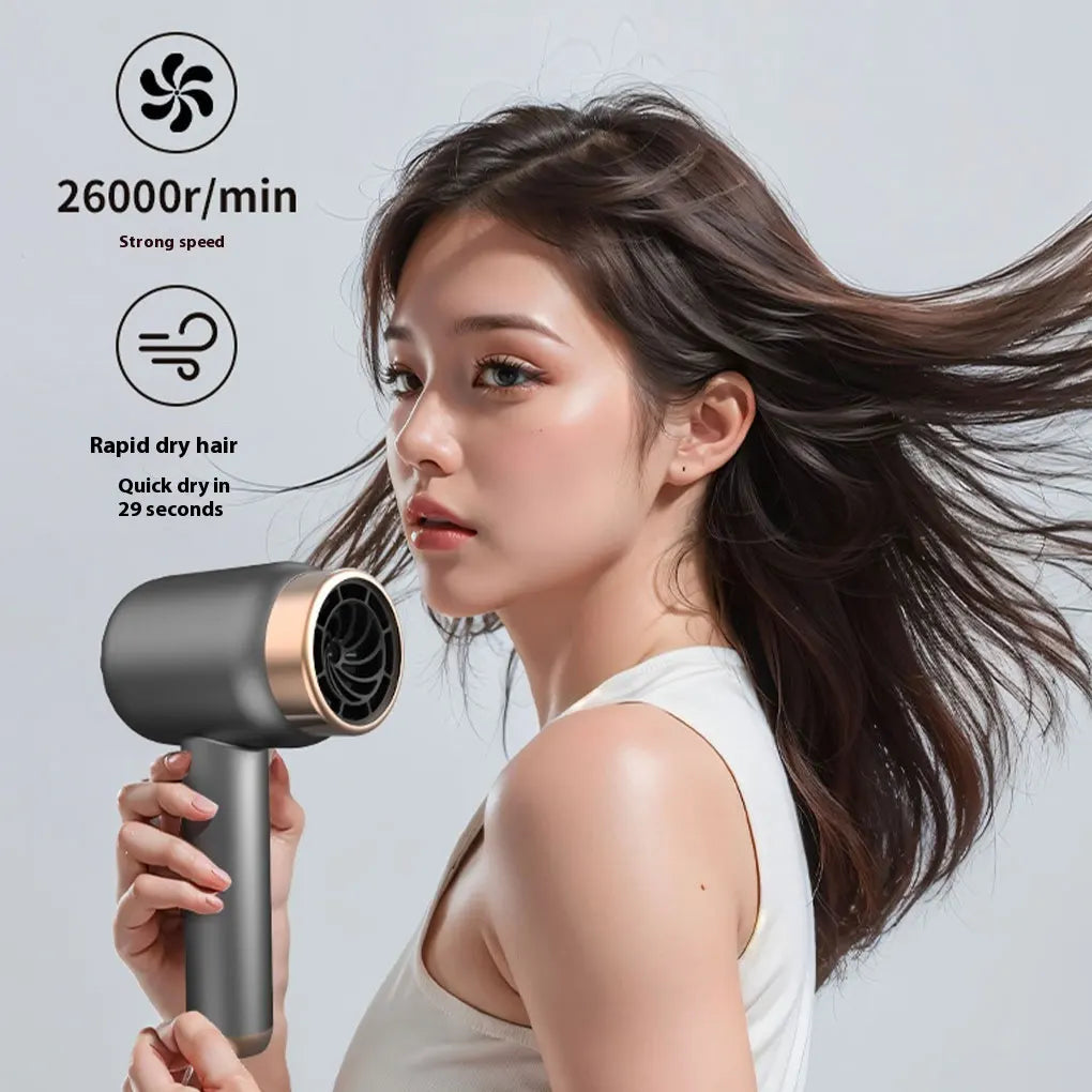 USB Charging Cordless Hair Dryer Travel Wireless Hair Dryer Home RechargeablePlug-In Negative Ion Hair Cold Portable Dormito